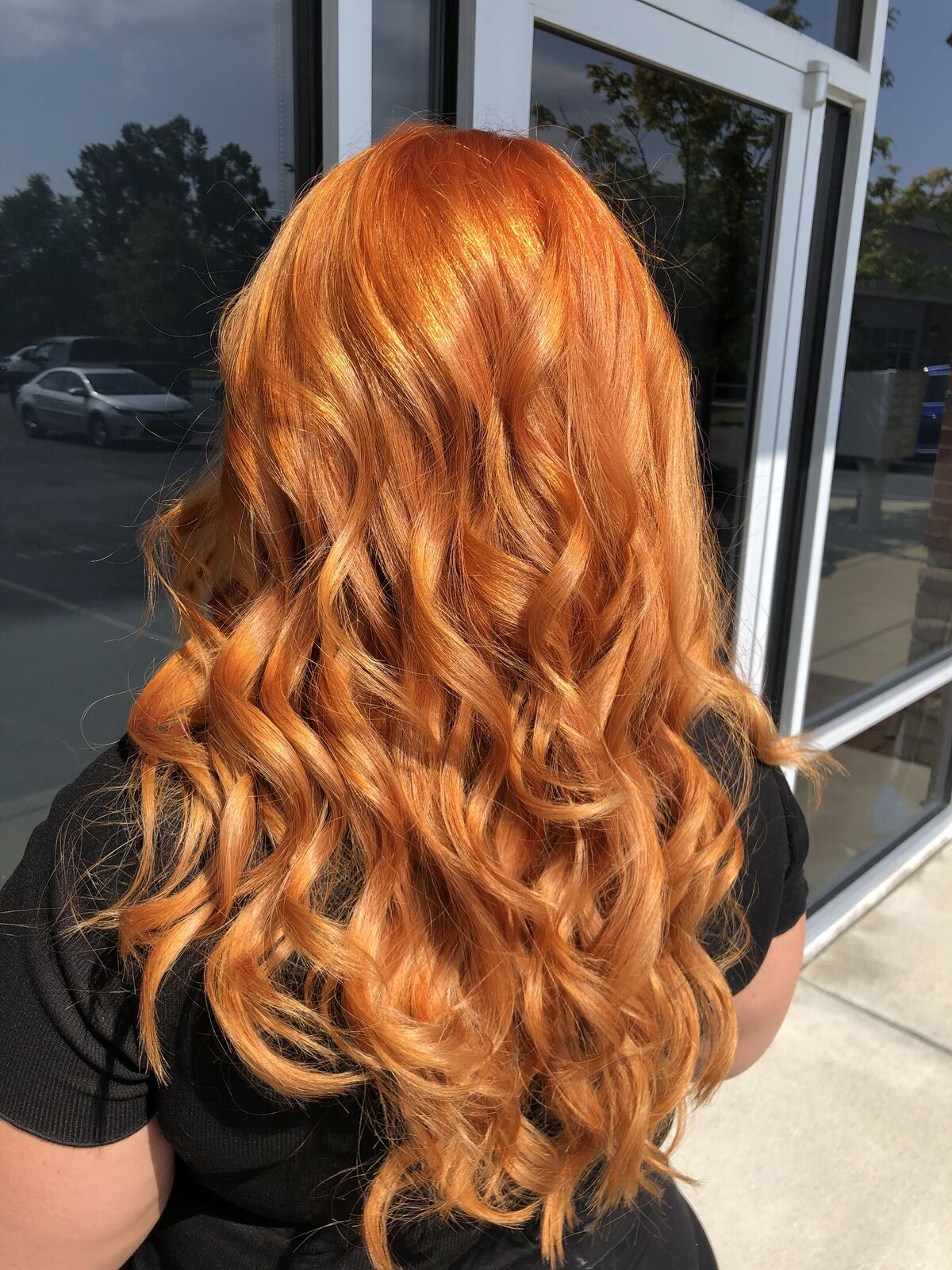 Vivid copper orange color — Hannah Rae Spa-Studio Louisville