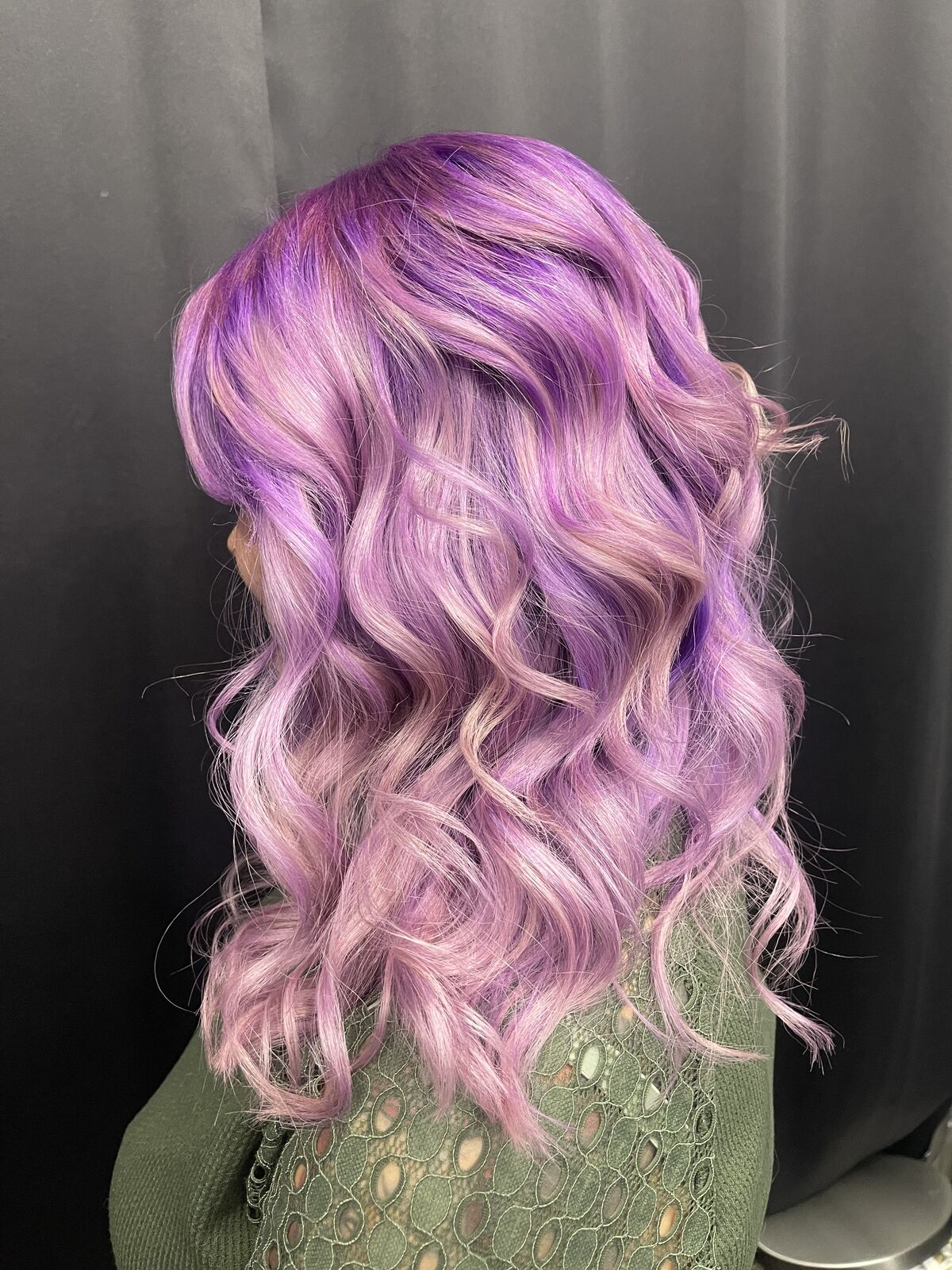 Vivid lavender purple hair color — Louisville KY